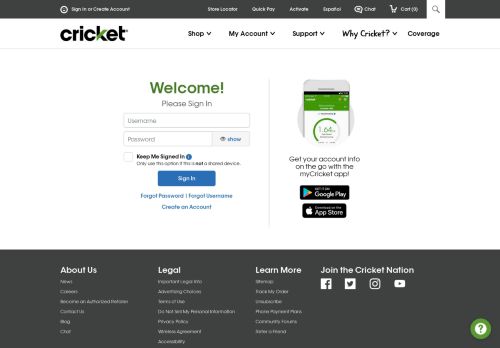 
                            1. My Account | Cricket Wireless