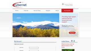 
                            11. My Account | Cybernet Communications | Northern BC Internet