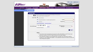 
                            4. my account - E-ZPass® Maryland