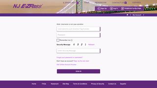 
                            12. My Account - E-ZPass® New Jersey