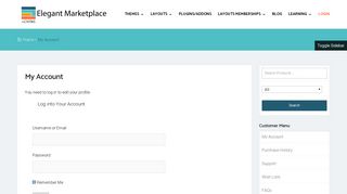 
                            12. My Account - Elegant Marketplace