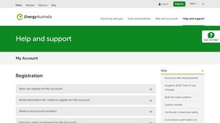 
                            2. My Account | EnergyAustralia