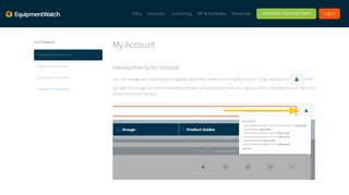 
                            1. My Account - EquipmentWatch