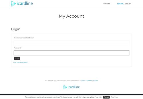 
                            5. My account | Icardline