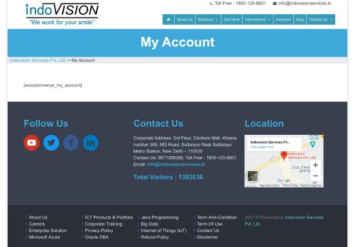 
                            1. My Account - Indovision Services Pvt. Ltd.