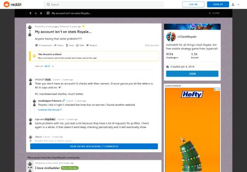 
                            11. My account isn't on stats Royale... : ClashRoyale - Reddit