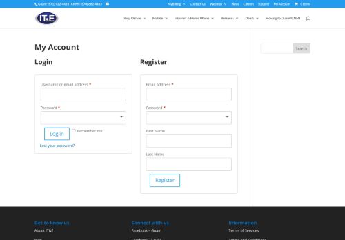 
                            10. My Account | IT&E Online Store - Explore Your World (Guam, CNMI)