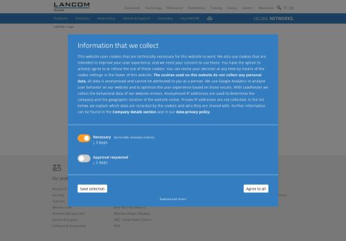 
                            3. My account - LANCOM Systems