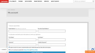 
                            7. My account | Lenovo India