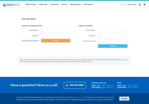 
                            1. My Account | Log In | Aquasana