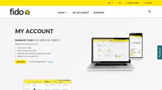 
                            5. My Account | Log in to manage your Fido account | Fido