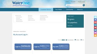 
                            1. My Account Log-In | WaterOne