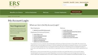 
                            12. My Account Login | ERS