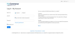 
                            1. My Account Login - megapromoter(*) - MyCommerce
