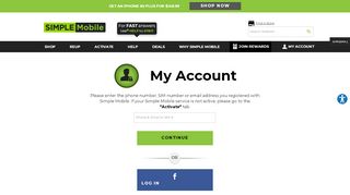 
                            8. My Account, Login | Simple Mobile