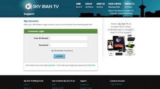 
                            12. My Account Login - Sky Iran TV