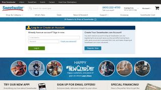 
                            1. My Account Login | Sweetwater