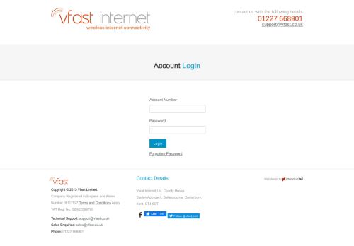 
                            2. My Account Login - Vfast