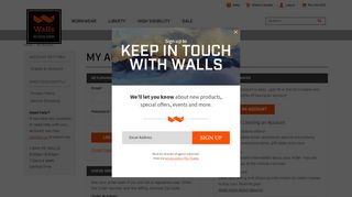 
                            10. My Account Login | Walls