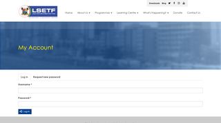 
                            2. My Account | LSETF | Lagos State Employment Trust Fund