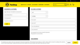 
                            10. My Account - Official Borussia Dortmund Online Fanshop