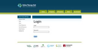 
                            10. My Account - Online Therapy Unit