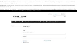 
                            9. My Account | Oriflame Shop - Buy Online