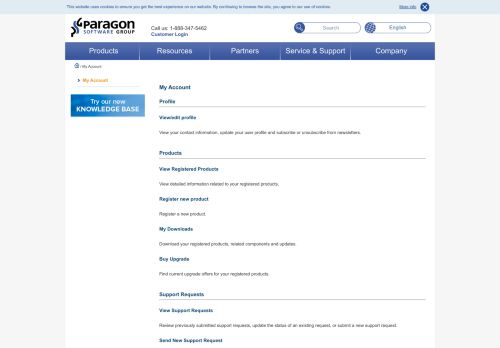 
                            3. My Account - Paragon Software