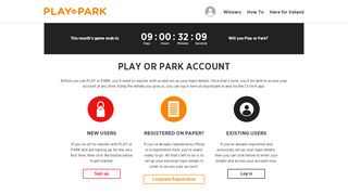 
                            11. My Account | Play or Park