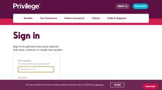 
                            9. My Account | Privilege Insurance