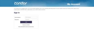 
                            4. My Account - Public Web English - Condor Ferries