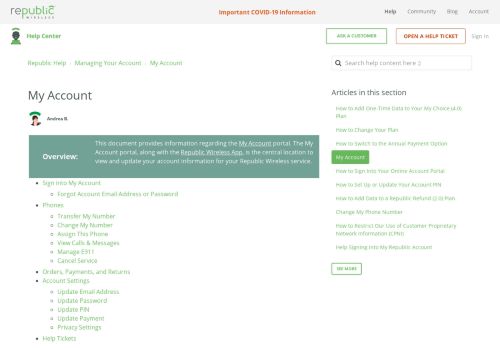 
                            11. My Account – Republic Help