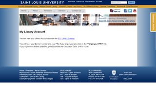 
                            2. My Account - Saint Louis University Libraries