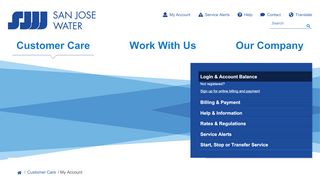 
                            6. My Account | San Jose Water