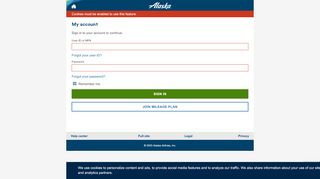 
                            7. My account Sign In | Alaska Airlines Mobile