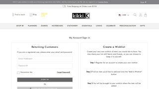 
                            1. My Account Sign In | kikki.K Members | kikki.K