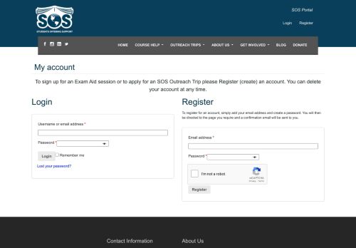 
                            4. My account – SOS Portal