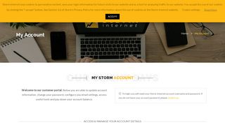 
                            10. My Account – Storm Internet