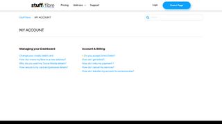 
                            2. MY ACCOUNT – Stuff Fibre