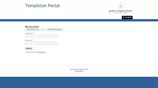 
                            4. My Account | Templeton Portal