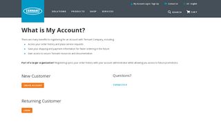 
                            1. My Account | Tennant Company