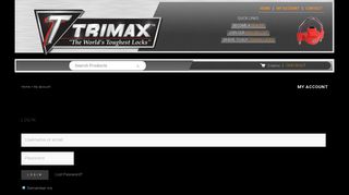 
                            7. My account - TRIMAX Locks