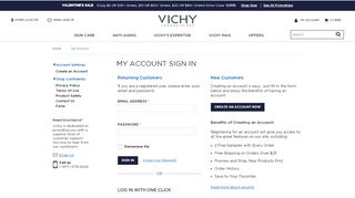 
                            1. My Account - Vichy