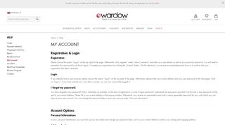 
                            6. My Account | wardow.com
