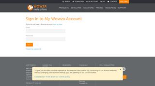 
                            1. My Account - Wowza