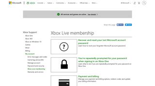 
                            10. My account : Xbox Live membership - Xbox Support