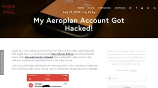 
                            8. My Aeroplan Account Got Hacked! | Prince of Travel