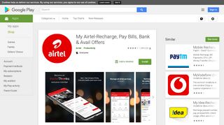 
                            5. My Airtel-Recharge, Pay Bills, Bank & Avail Offers - Apps on Google Play