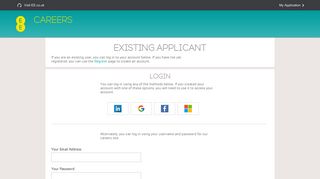 
                            1. My Application - EE Careers