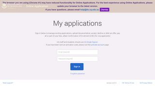 
                            1. My applications - Online Application - University of ...